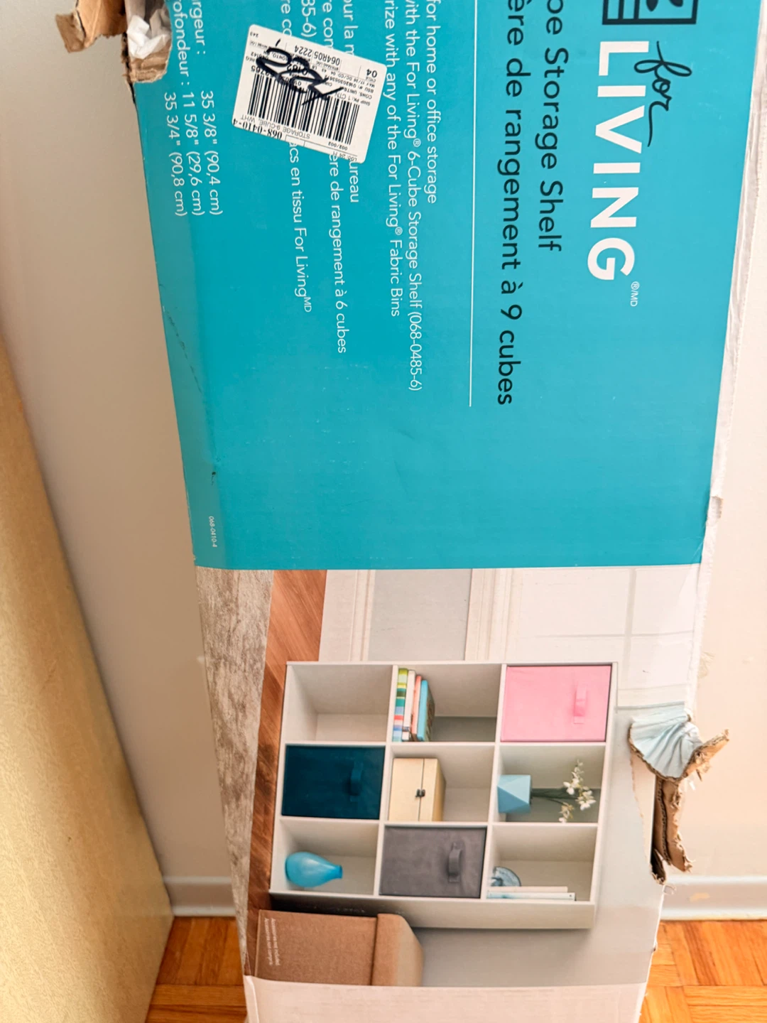 For Living 9-Cube Storage Shelf - photo 2