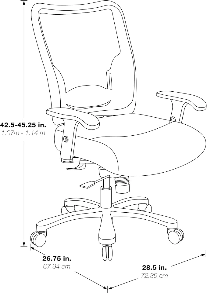 SPACE SEATING Double Air Grid Back Big & Tall Executive Chair - photo 5