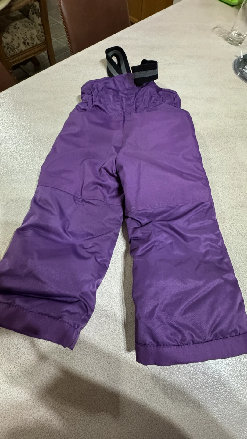 Purple Fleece Snow Pants Size 3T - photo 2