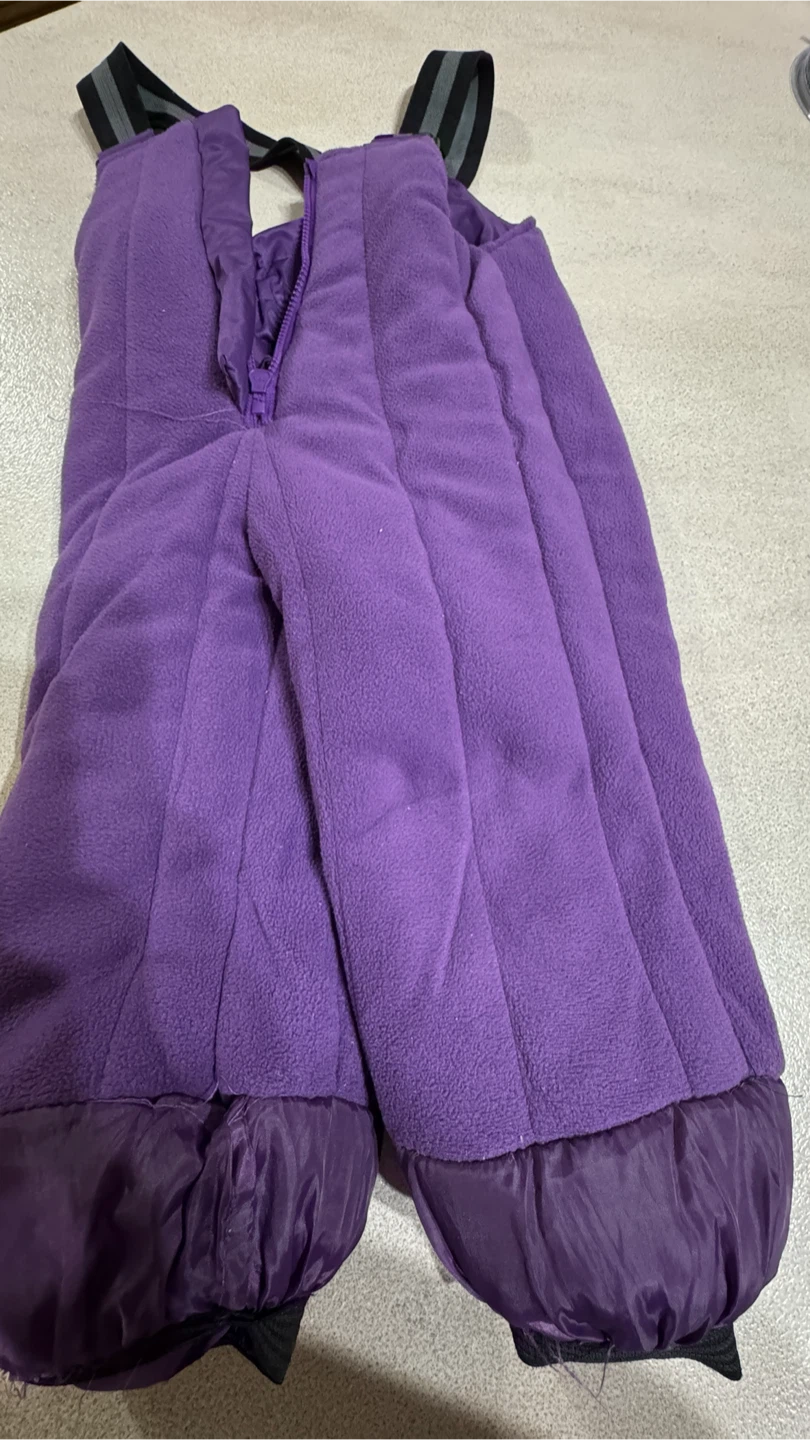 Purple Fleece Snow Pants Size 3T - photo 3