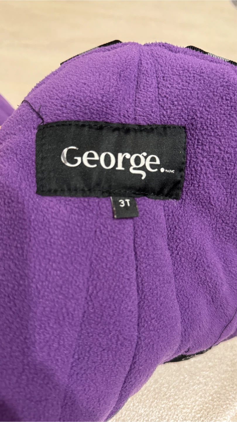 Purple Fleece Snow Pants Size 3T - photo 4