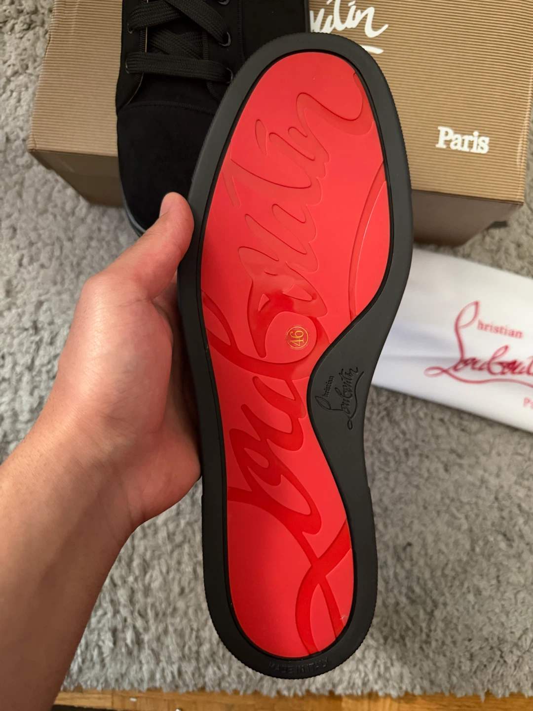 Christian Louboutin Louis Junior Suede Sneakers (200) - photo 4