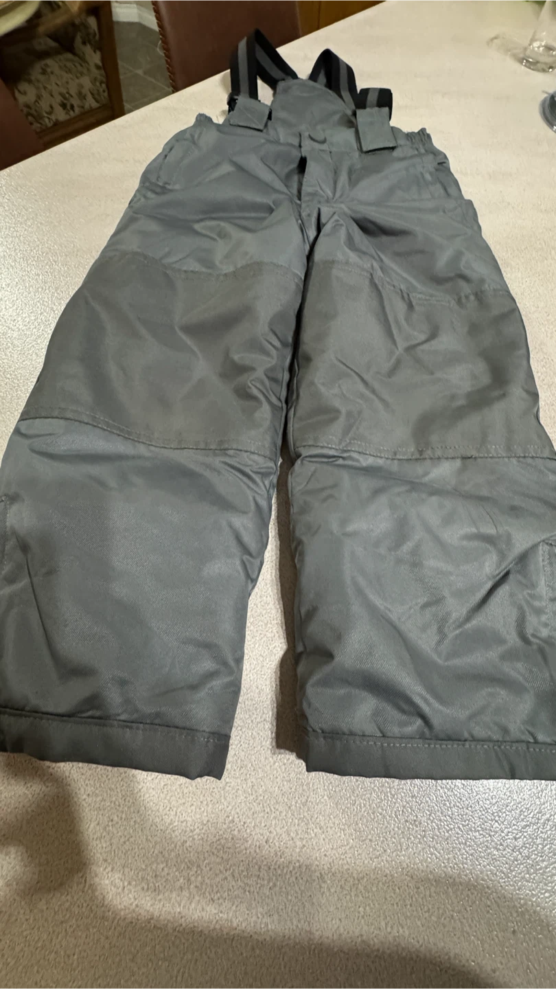 Kids Grey Fleece Snow Pants S/P (6)