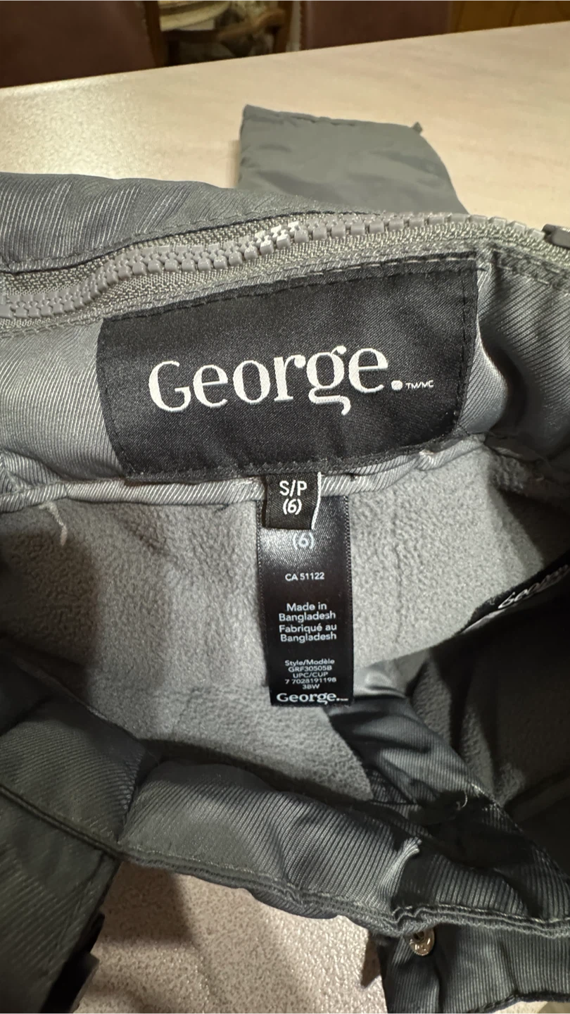 Kids Grey Fleece Snow Pants S/P (6) - photo 3