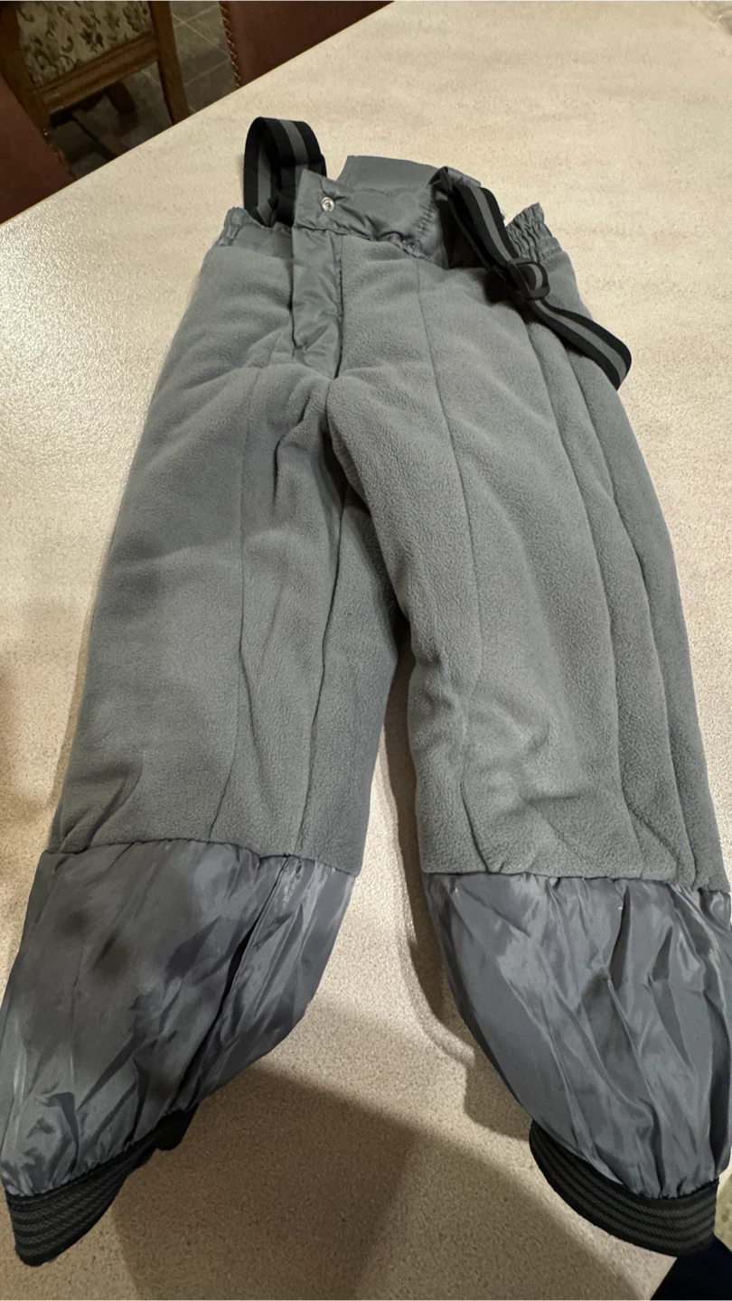 Kids Grey Fleece Snow Pants S/P (6) - photo 4