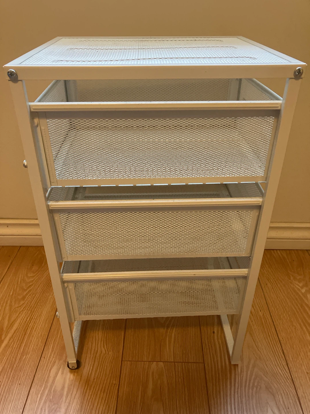 White 3-Drawer Storage Unit - photo 2