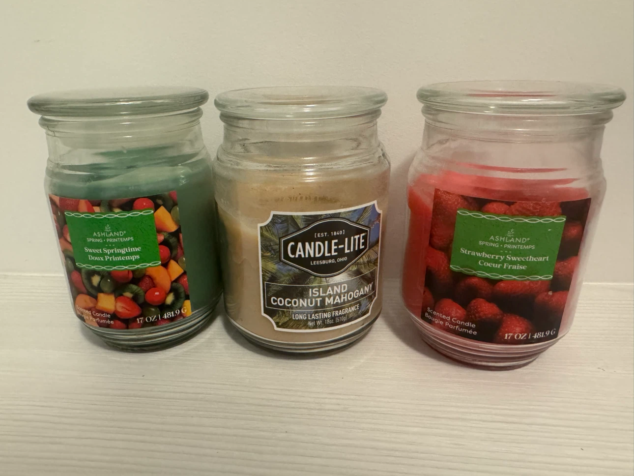 Ashland & Candle-Lite Scented Candles - 17 OZ Jars