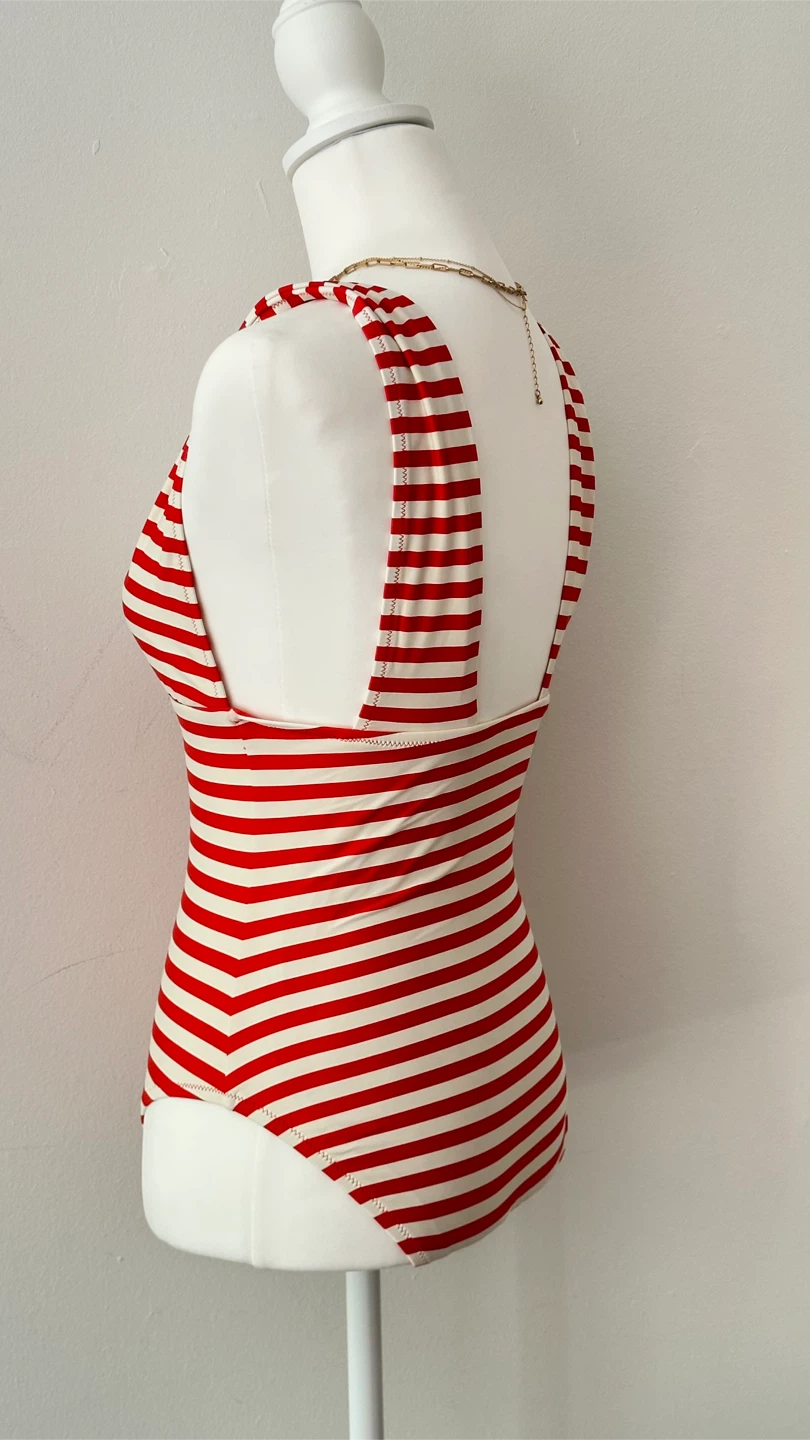 Jcrew Striped one-piece Swimsuit M L - photo 2