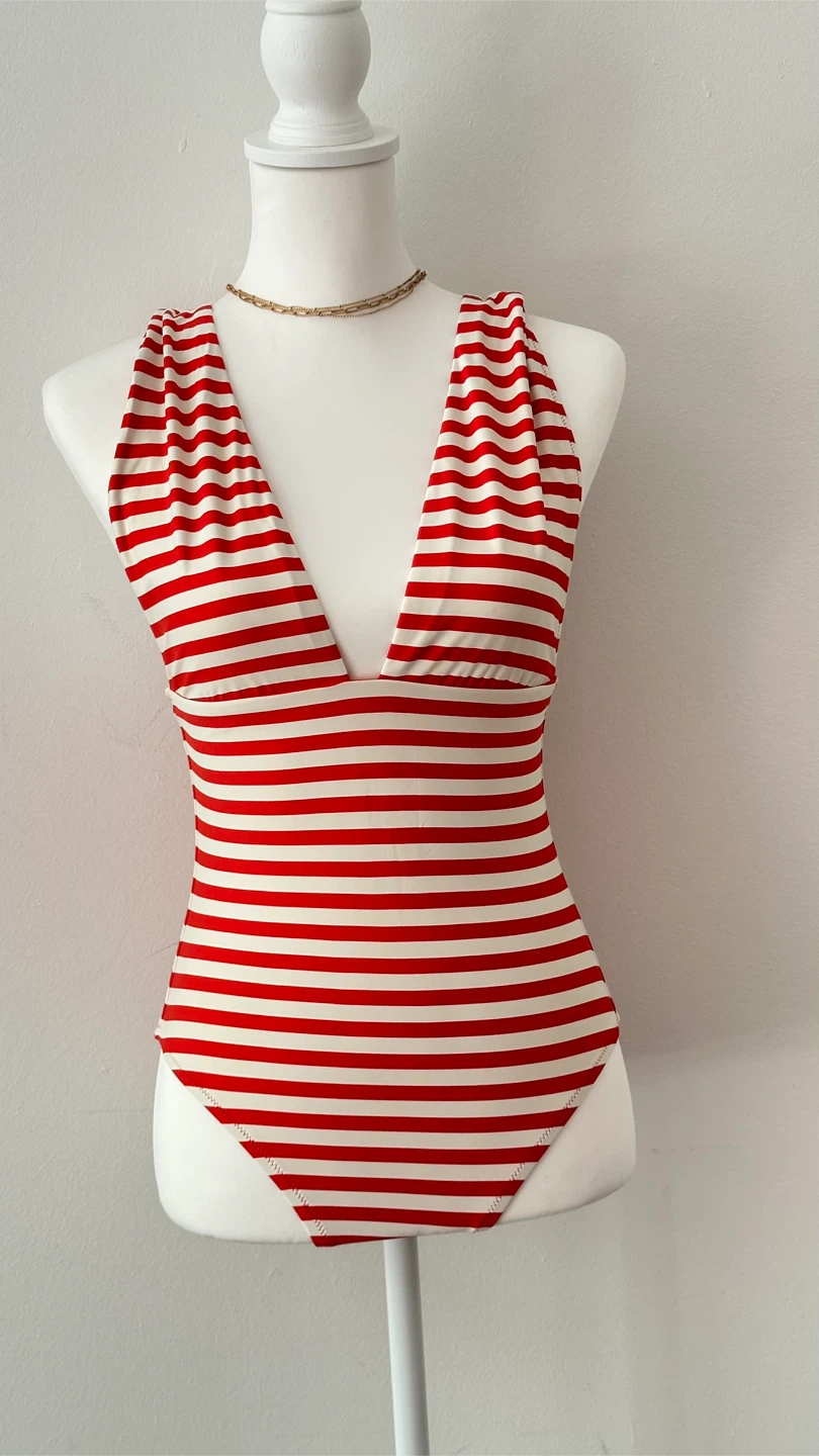 Jcrew Striped one-piece Swimsuit M L