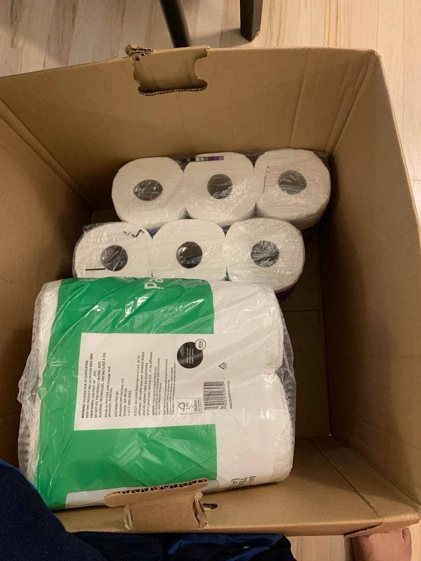 paper towel and bath tissues
