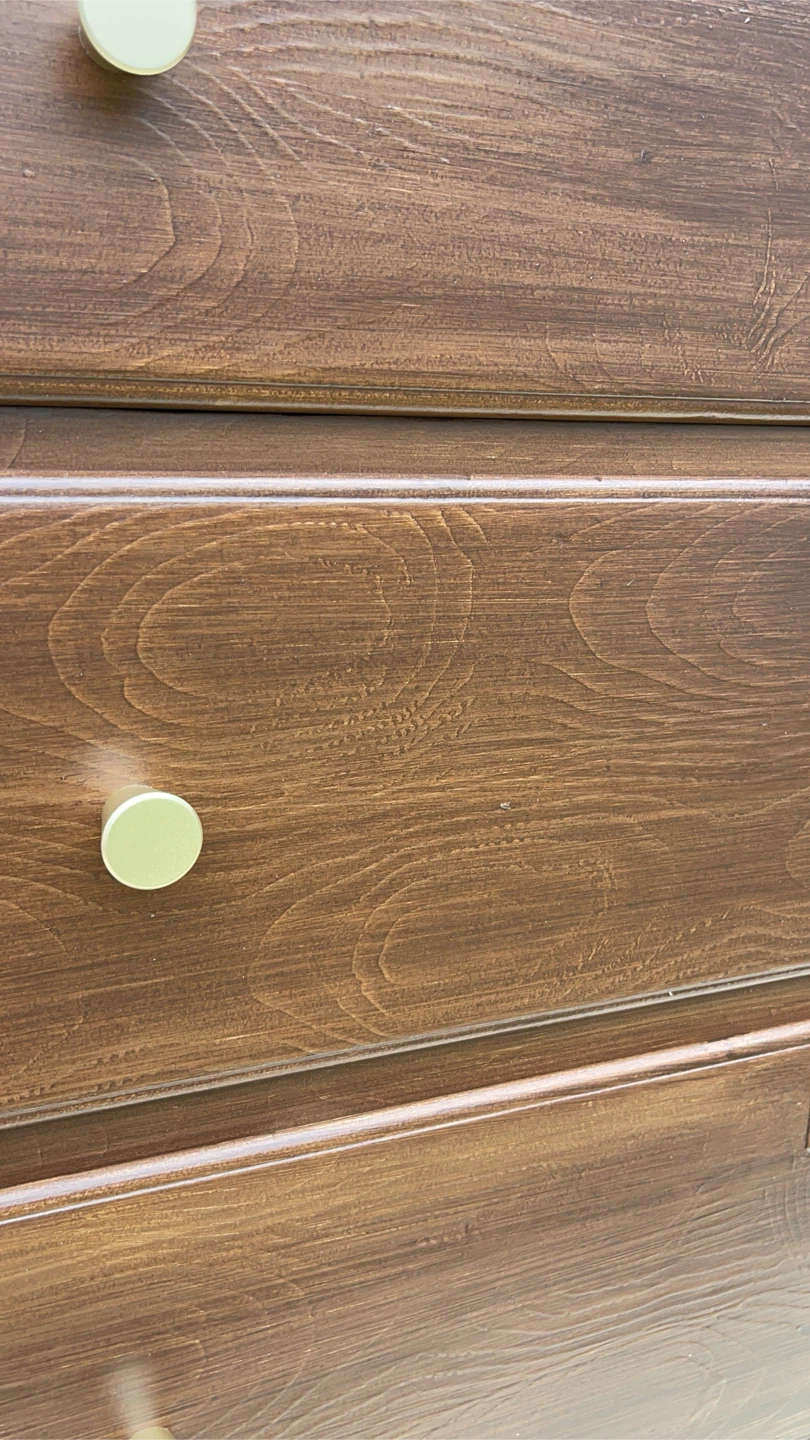 Beautiful 7 drawers tall boy dresser restored in Dark Walnut - photo 5