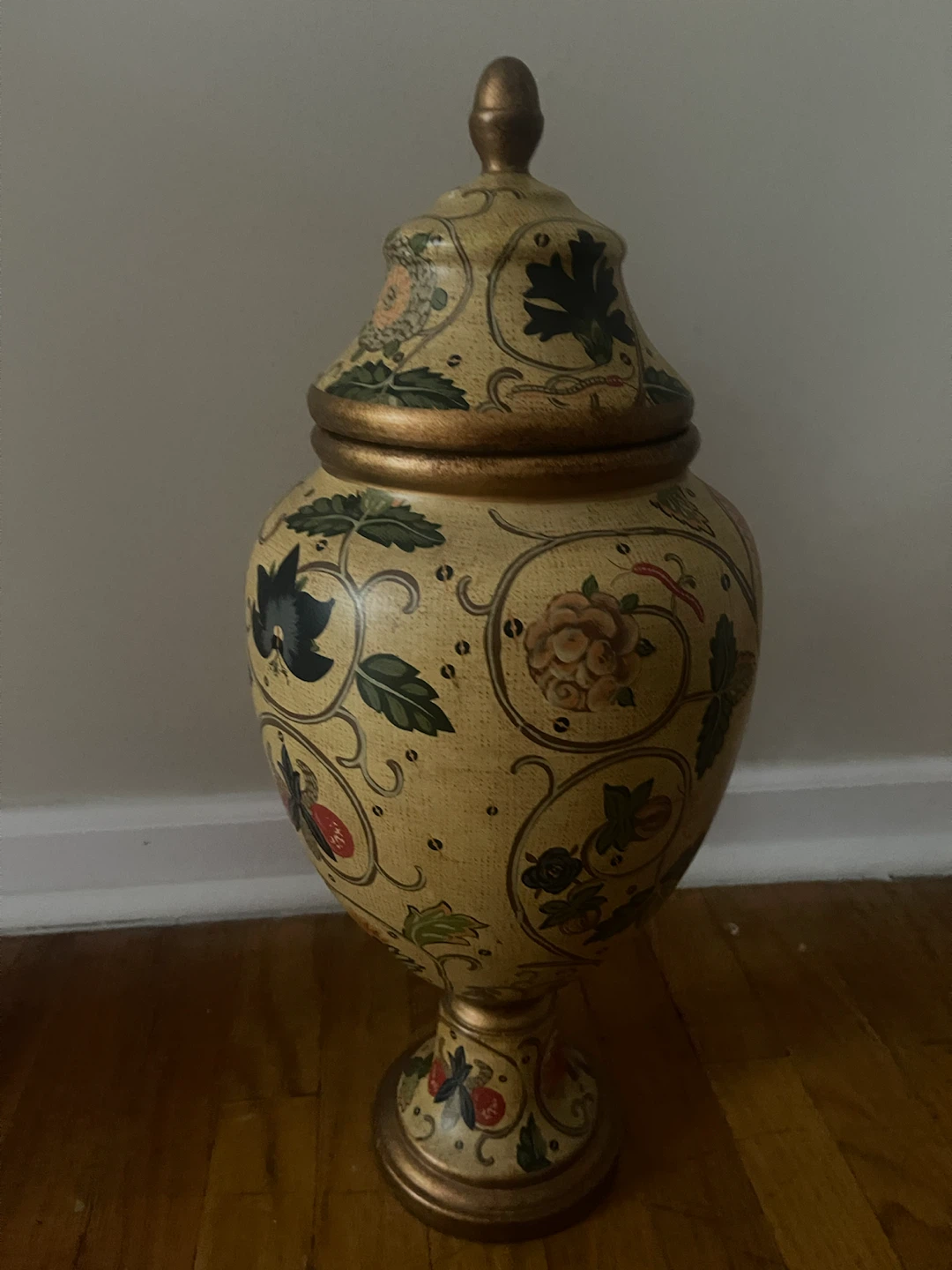 Decorative Vintage Style Urn with Lid - photo 2