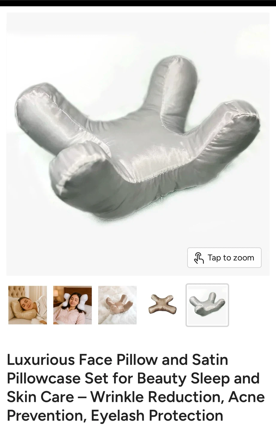 Face Pillow and Satin Pillowcase Set - photo 4