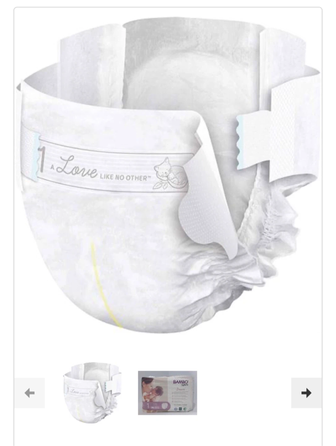 4 to 9 pounds baby natire dream Size 1 Diapers (36 count) - photo 2