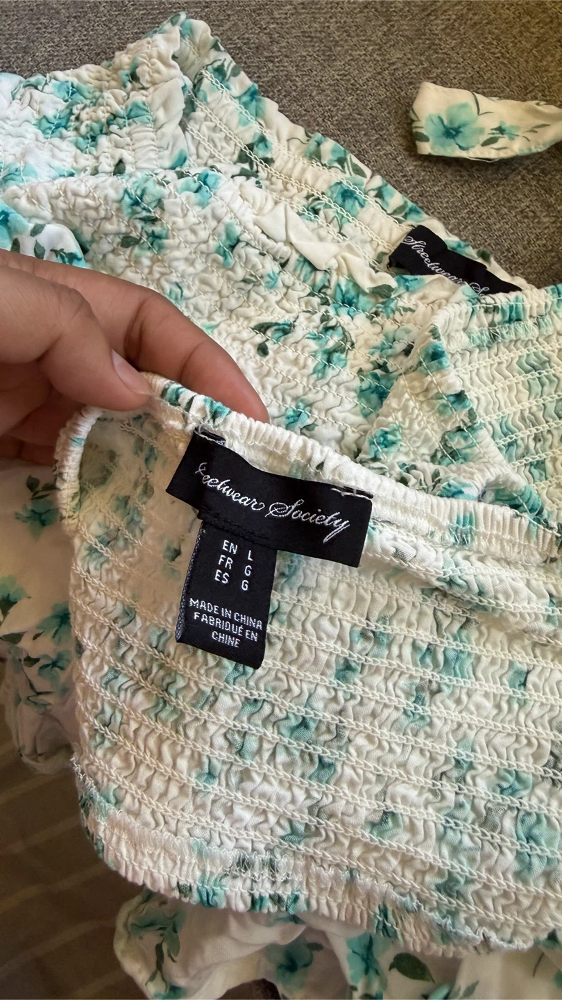 Streetwear Society Floral Smocked Top & Skirt Set - photo 3