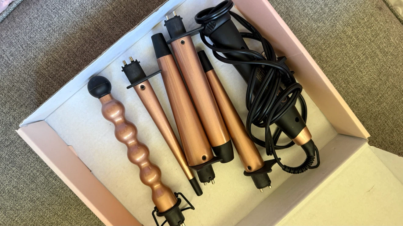 BESTOPE 5-in-1 Curling Wand Set