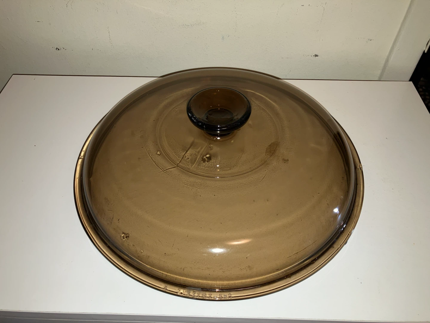 Pyrex Visions Amber Glass Lid-10” Diameter