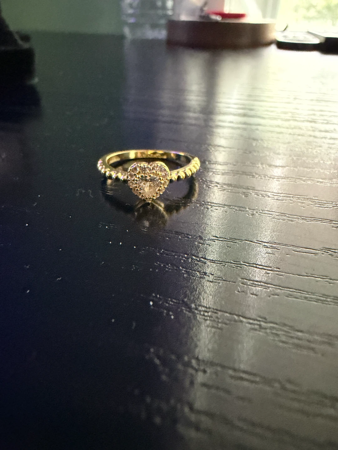 Sparkling Heart Ring