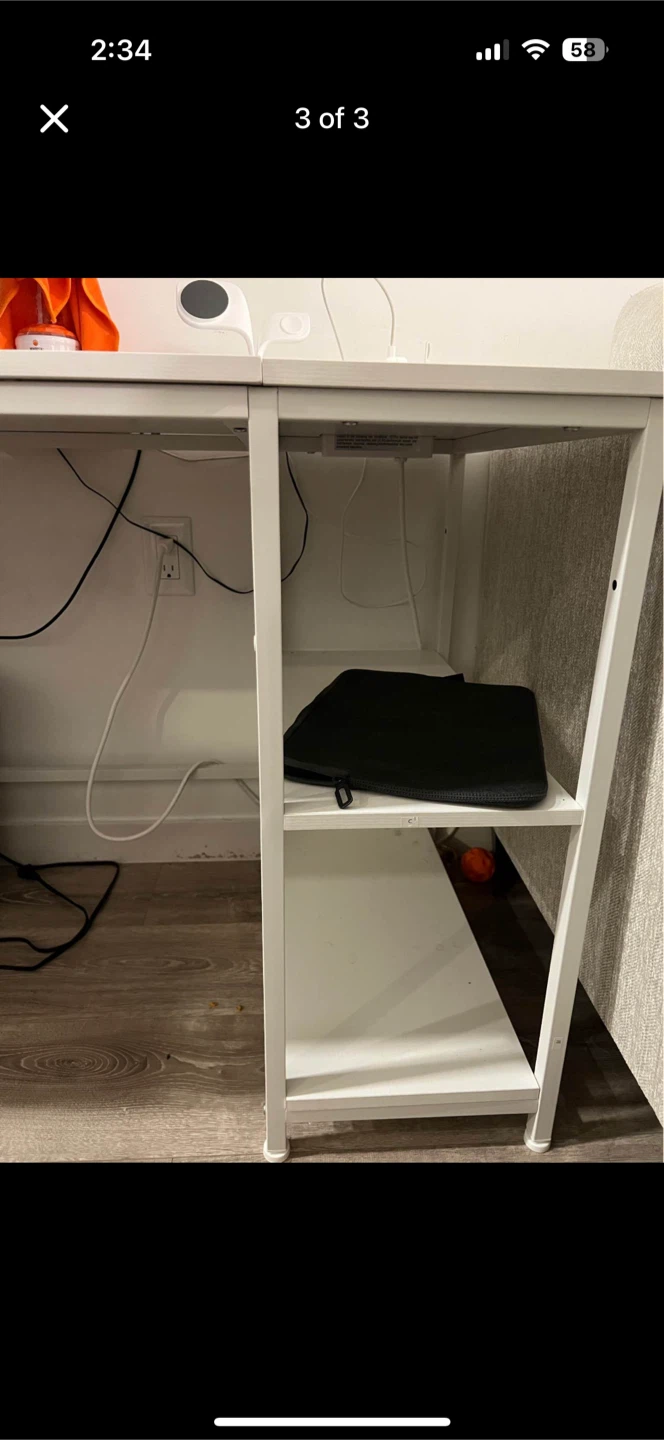 White Gaming / Office Desk 55" - photo 3