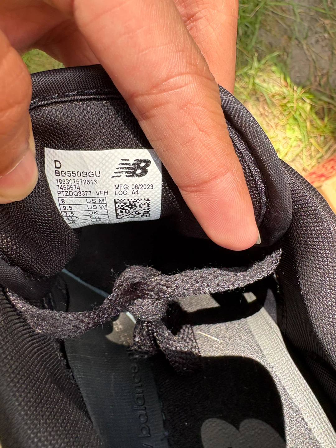 New Balance 550 Black Grey Sneakers - photo 4