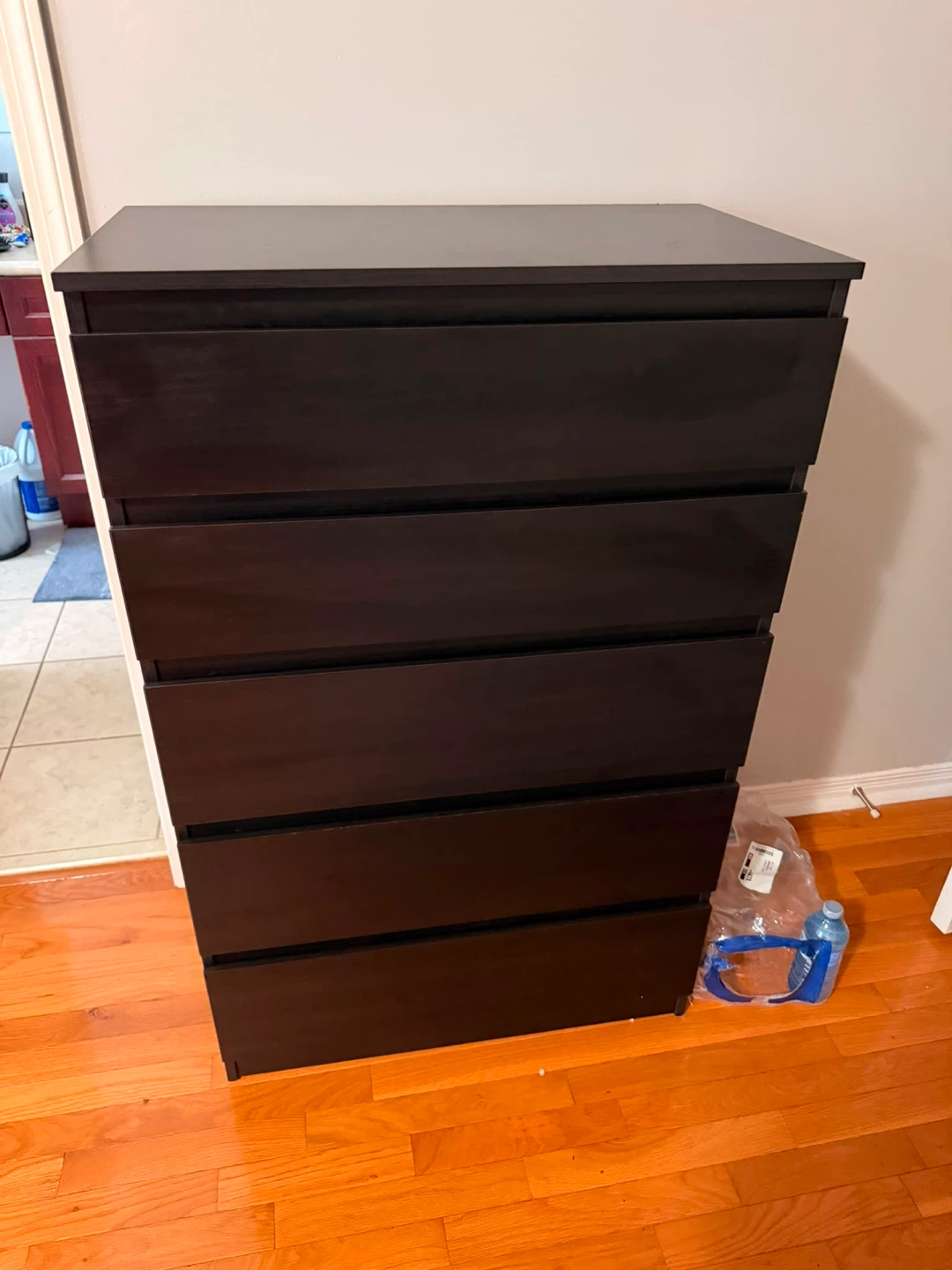 IKEA black 5-Drawer Dresser