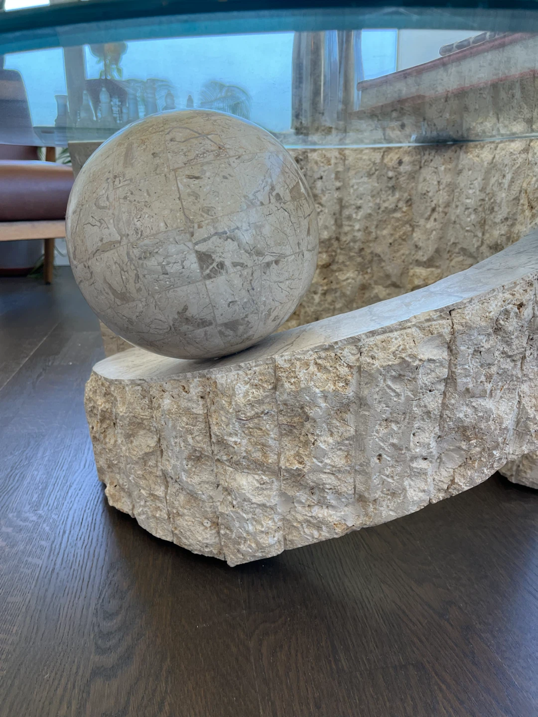 Vintage Tessellated Coffee Table Round - photo 2