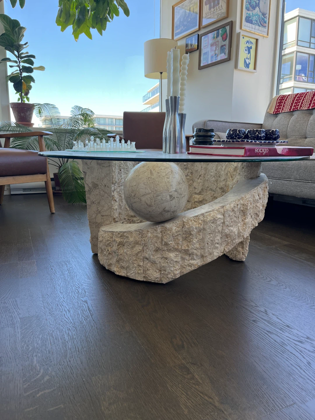 Vintage Tessellated Coffee Table Round - photo 3