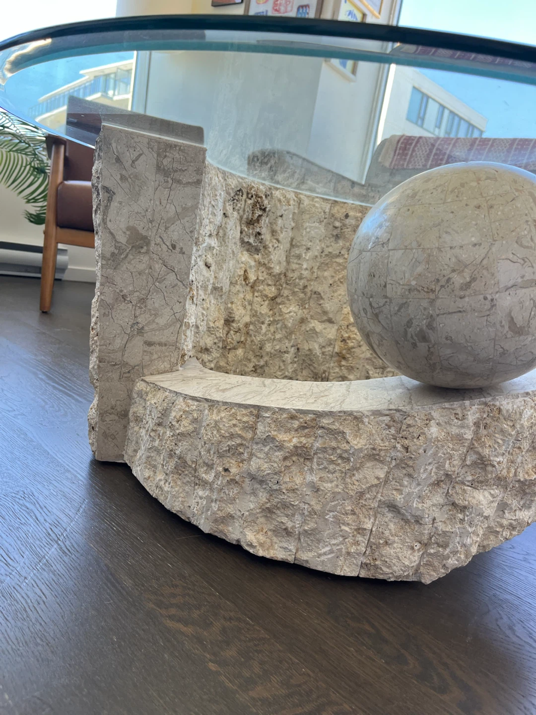 Vintage Tessellated Coffee Table Round - photo 4