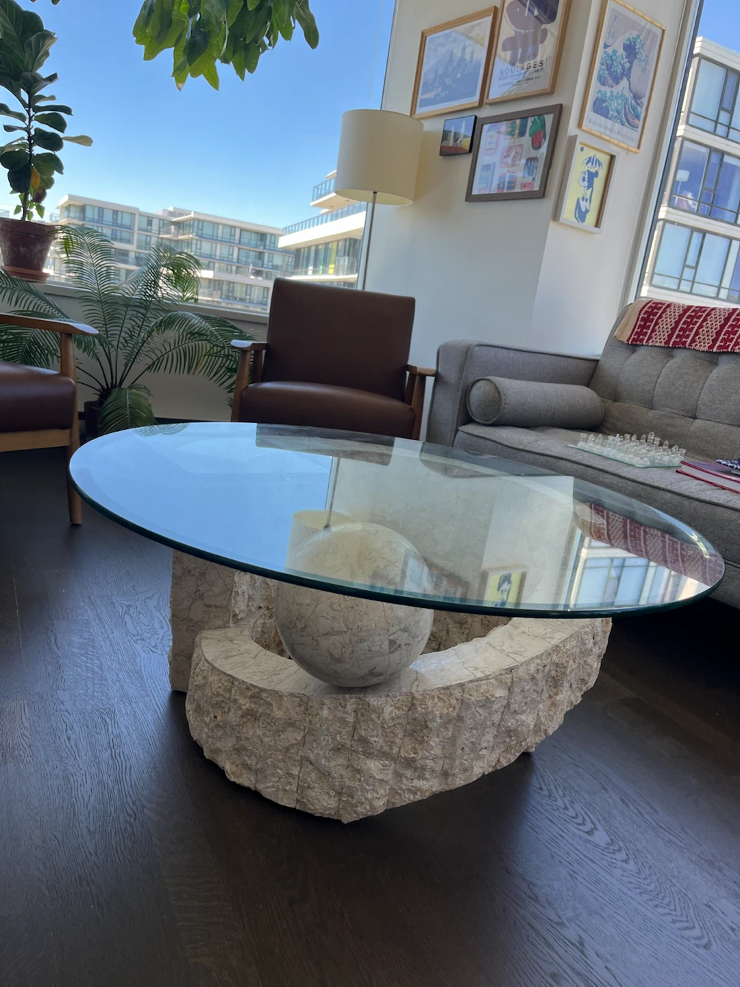 Vintage Tessellated Coffee Table Round - photo 5