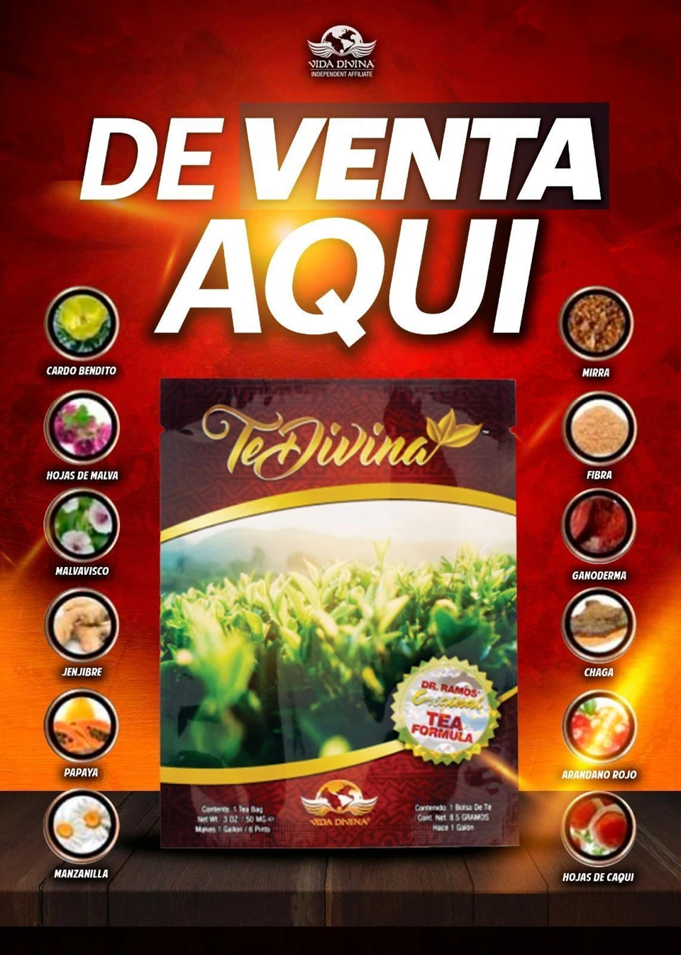 Vida Divina Te Divina Original Tea Formula