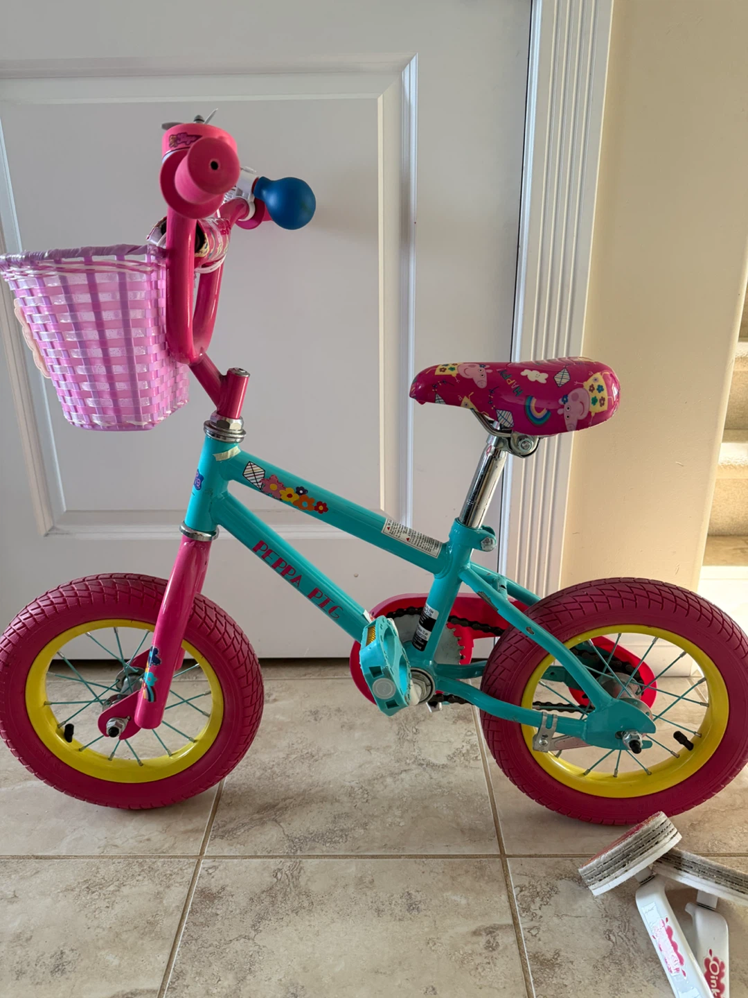 Peppa Pig Kids Bicycle with Basket