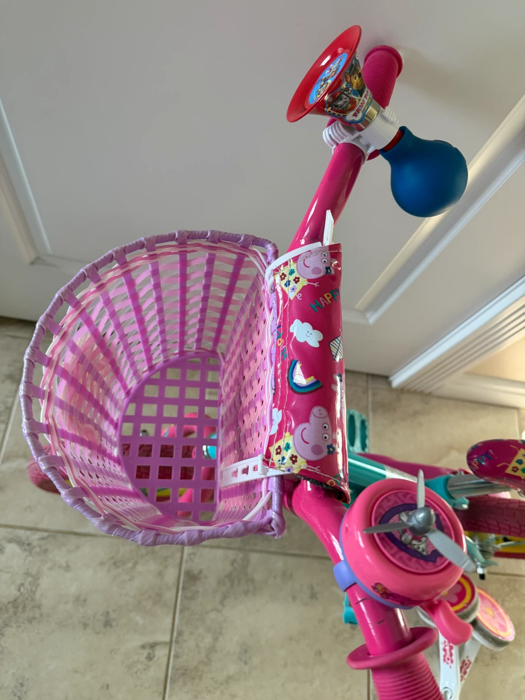 Peppa Pig Kids Bicycle with Basket - photo 3