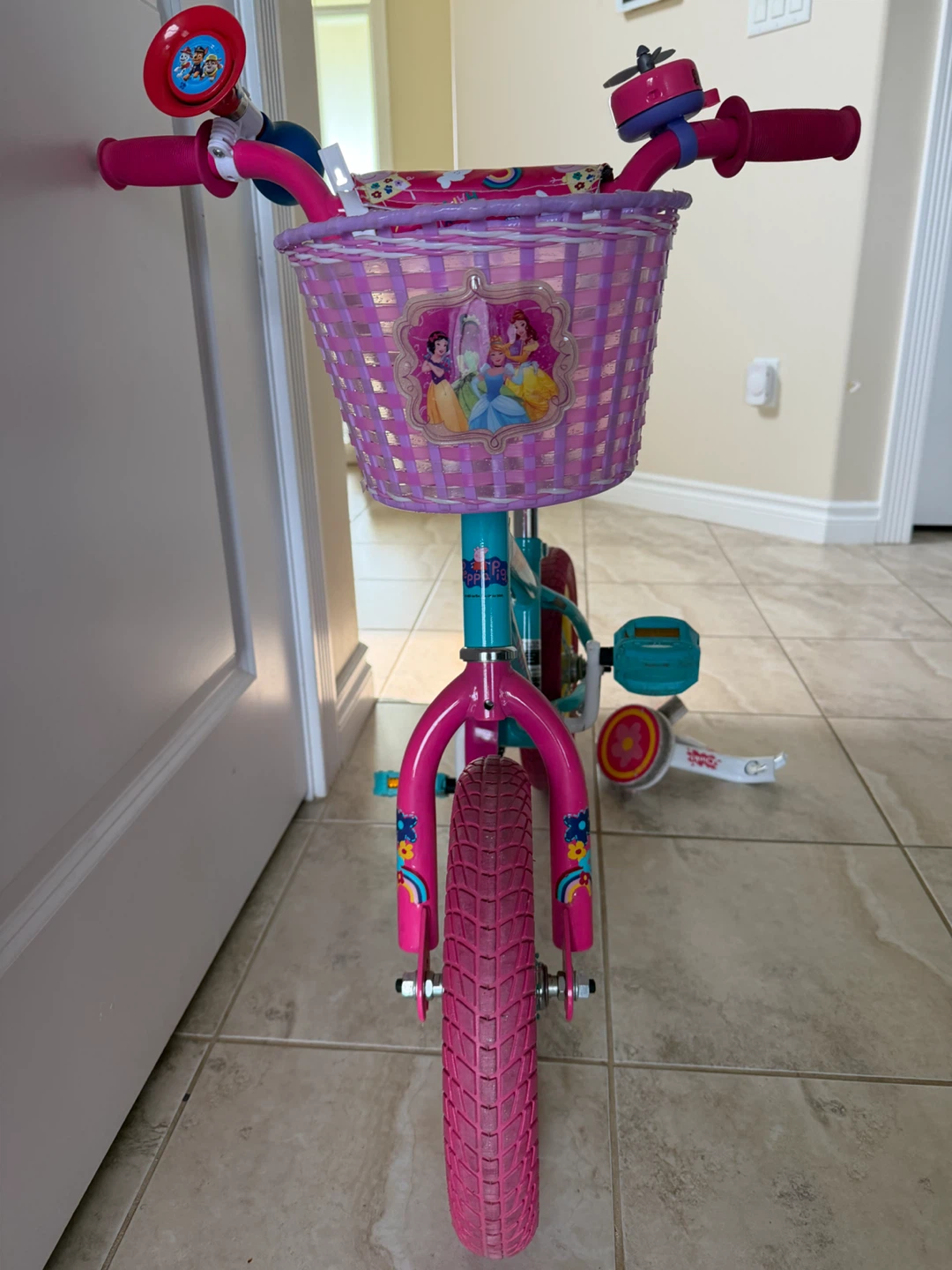 Peppa Pig Kids Bicycle with Basket - photo 4