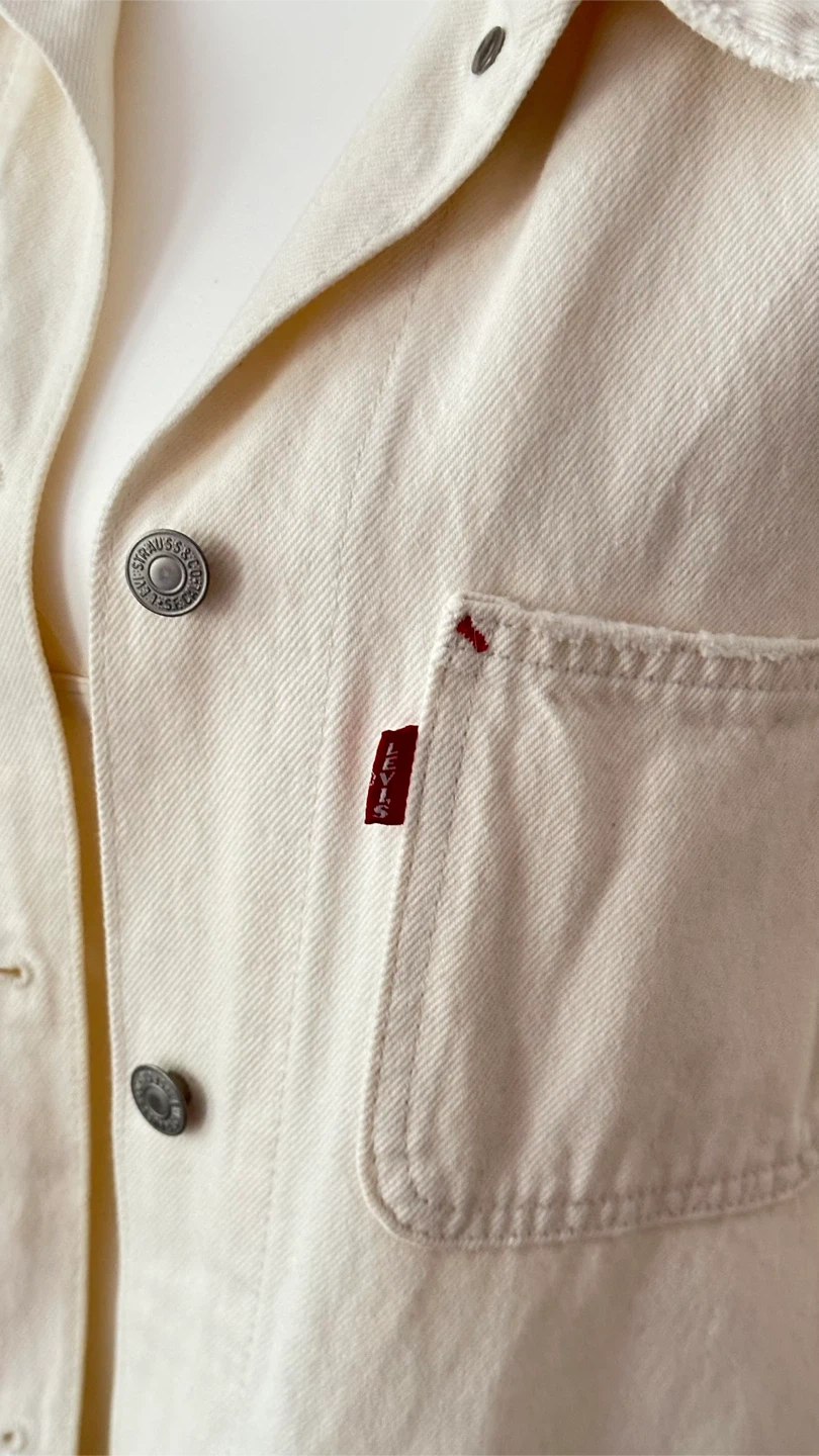 Levi's Cream Canvas Utility Jacket M - photo 2