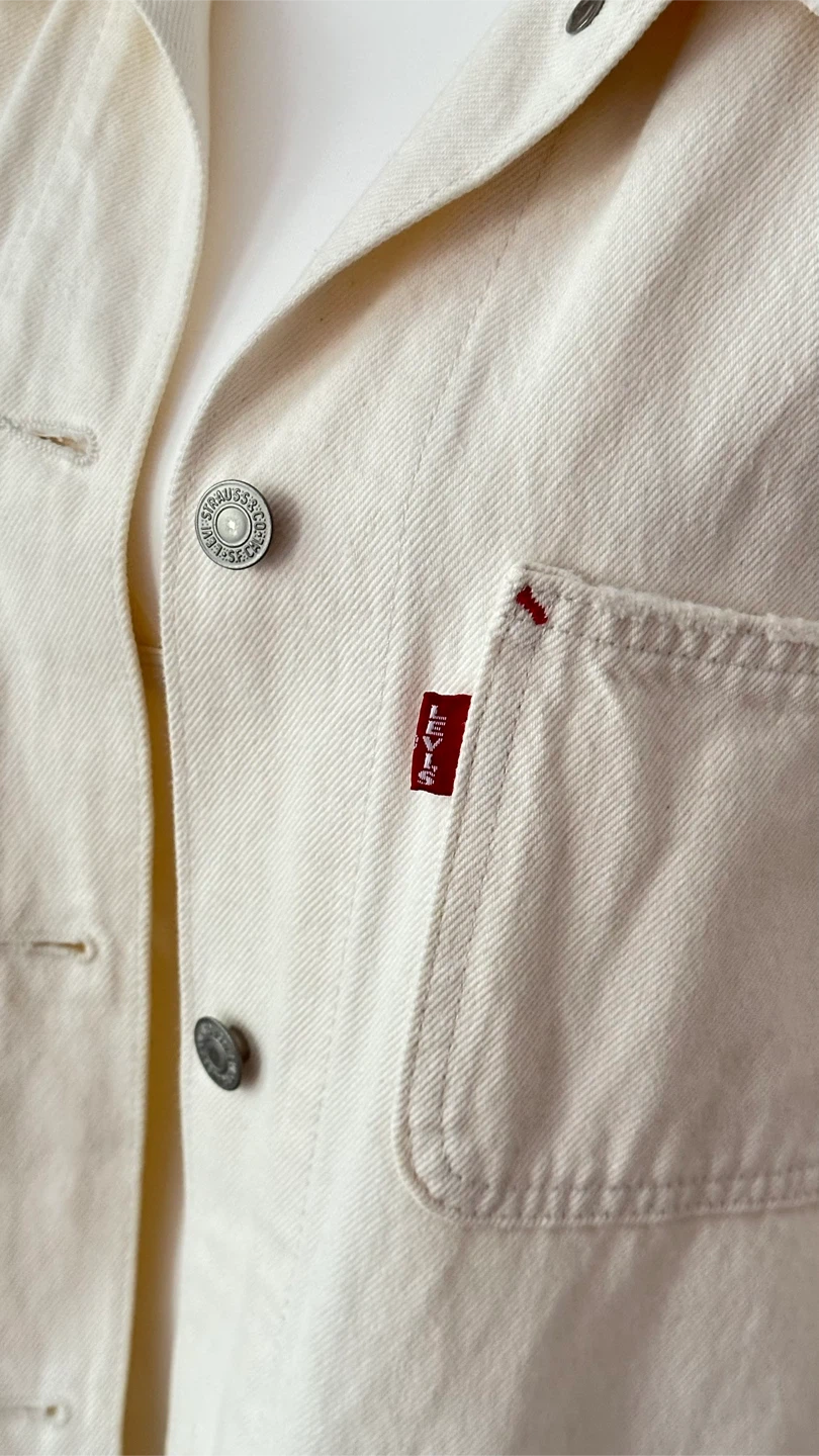Levi's Cream Canvas Utility Jacket M - photo 3