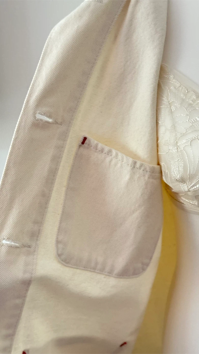 Levi's Cream Canvas Utility Jacket M - photo 5