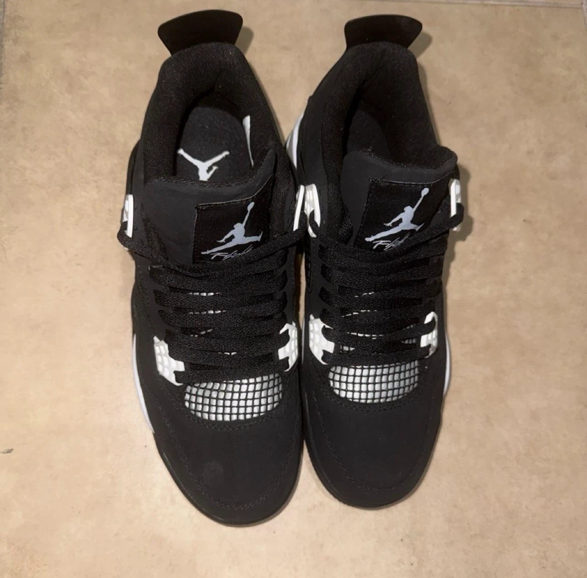 Jordan Air 4 Retro Black White Sneakers