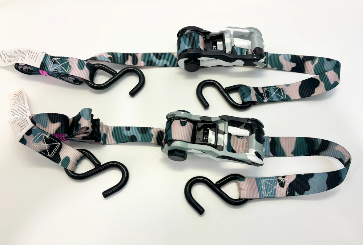 Ratchet Tie Down MotoMaster in Snow Camo