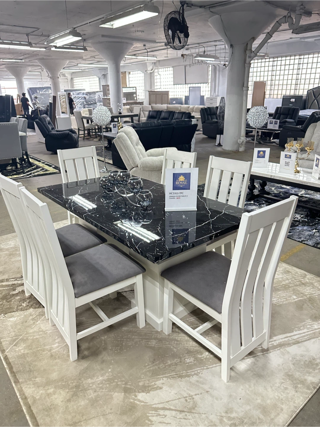 Dining Table Set with 4 Chairs