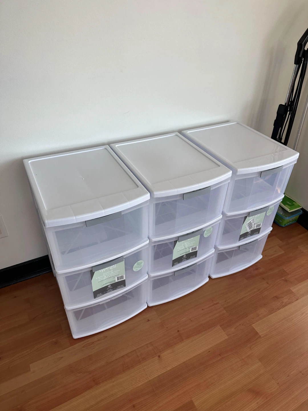 Sterilite 3-Drawer Wide Tower - White