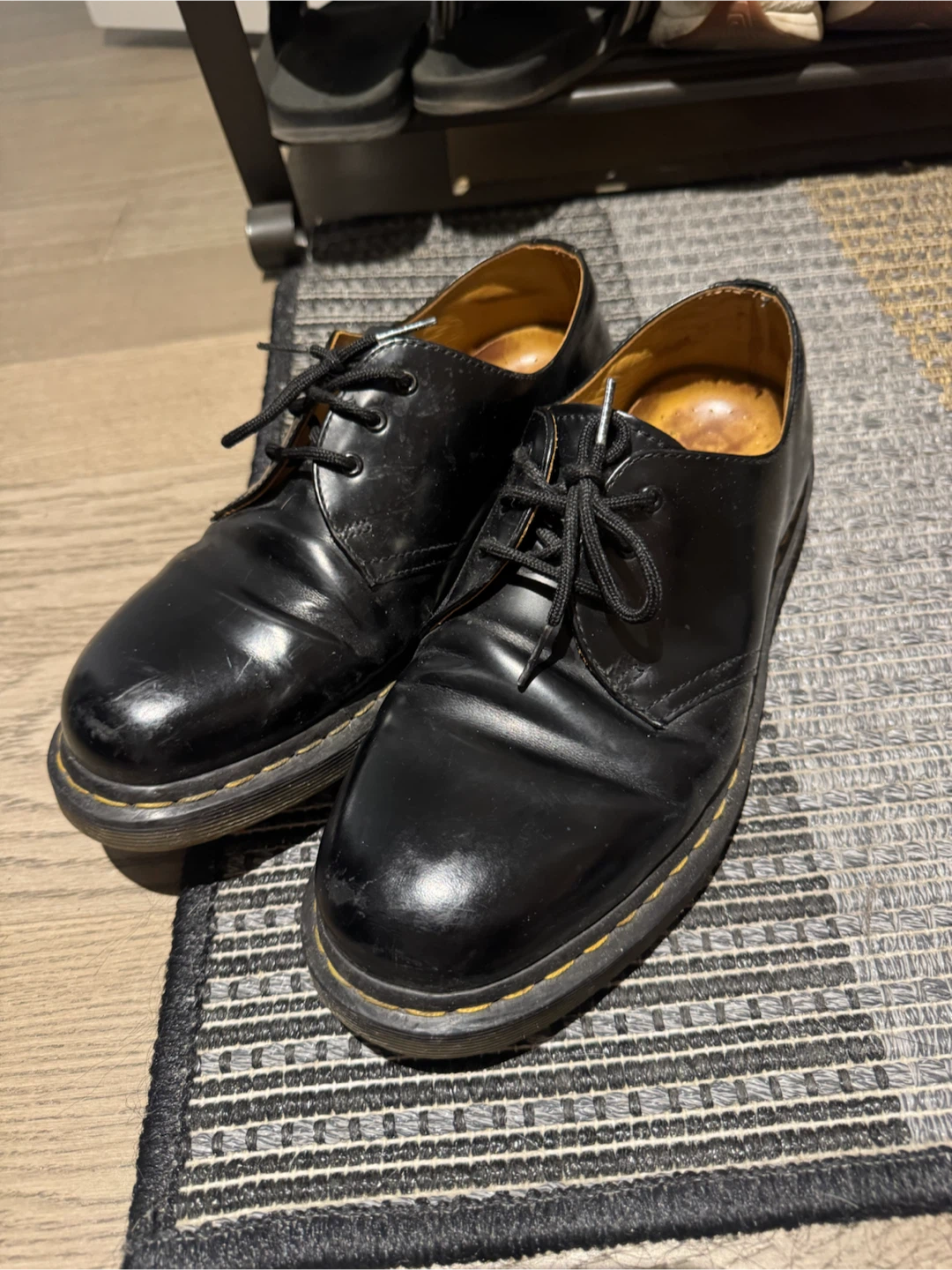 Dr. Martens Black Leather Oxford Shoes - photo 2