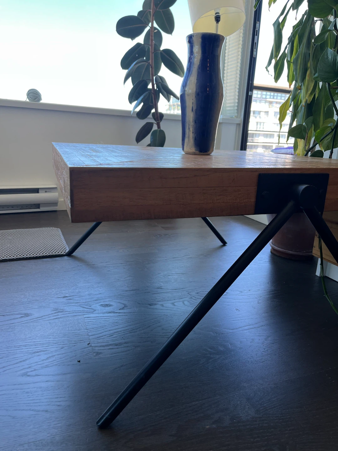 Wooden Coffee Table with Black Legs from Structube - photo 2