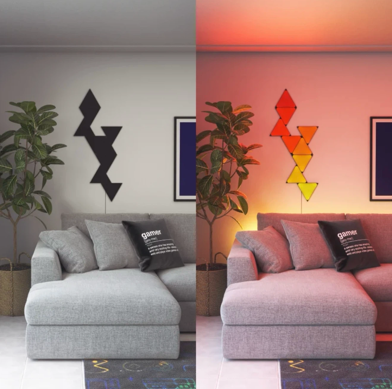 Nanoleaf Limited Edition Ultra Black Triangles Smarter Kit