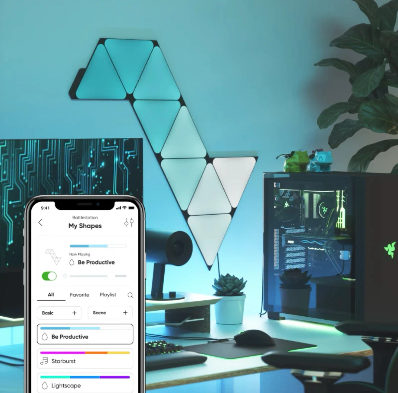 Nanoleaf Limited Edition Ultra Black Triangles Smarter Kit - photo 2