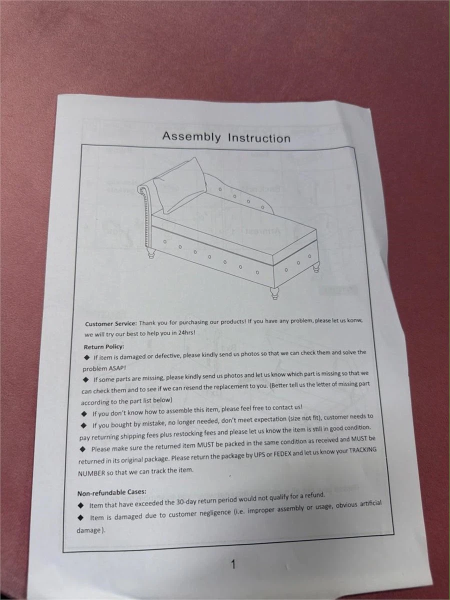 Pink Chaise Lounge with Storage - photo 5
