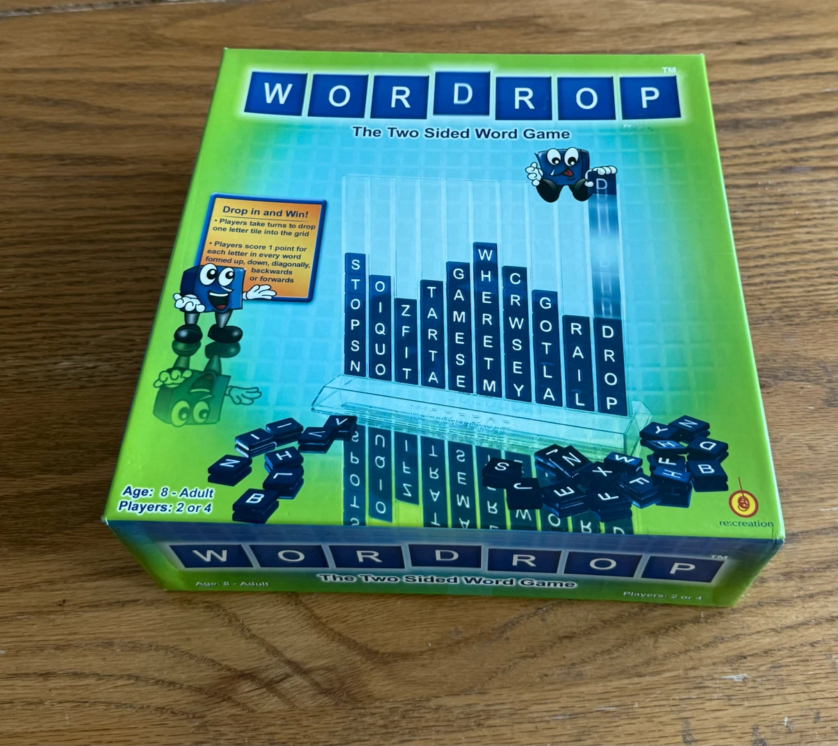 Wordrop: The Two-Sided Word Game – Complete Family Board Game