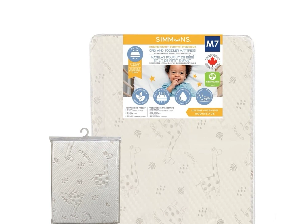 Simmons Organic Crib and Toddler Mattress