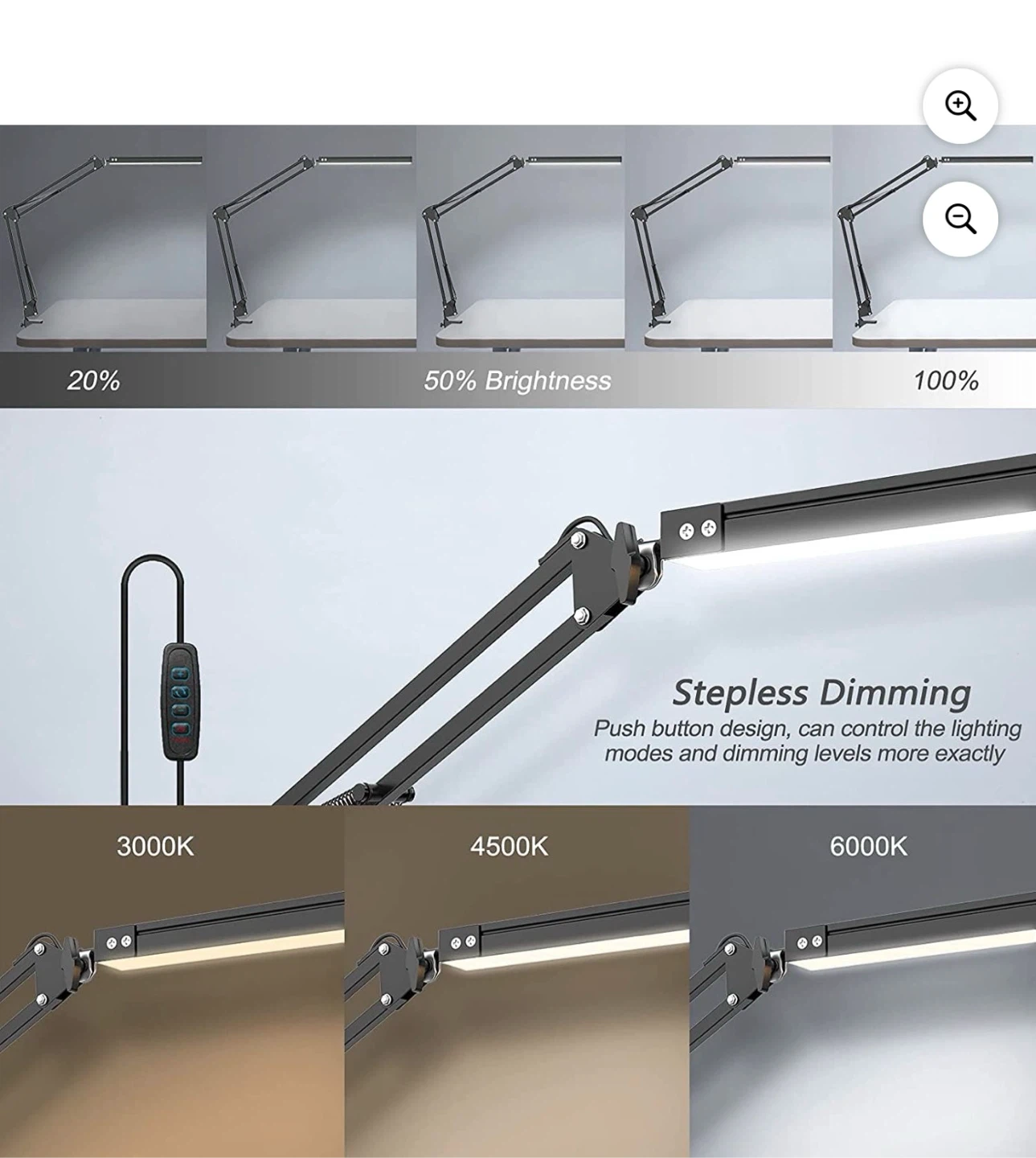 UPDATE LED Desk Lamp with Flexible Swing Arm - photo 2