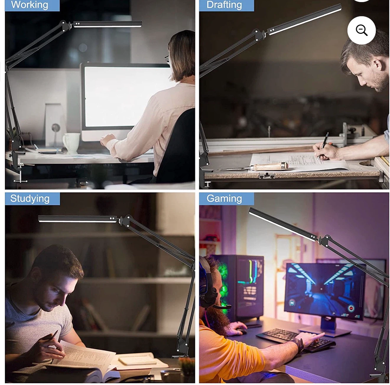 UPDATE LED Desk Lamp with Flexible Swing Arm - photo 3