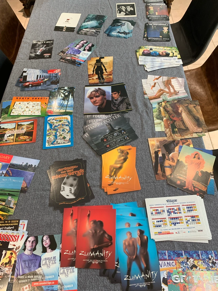 Postcard Collection 170+ Postcards. Movies, music,models